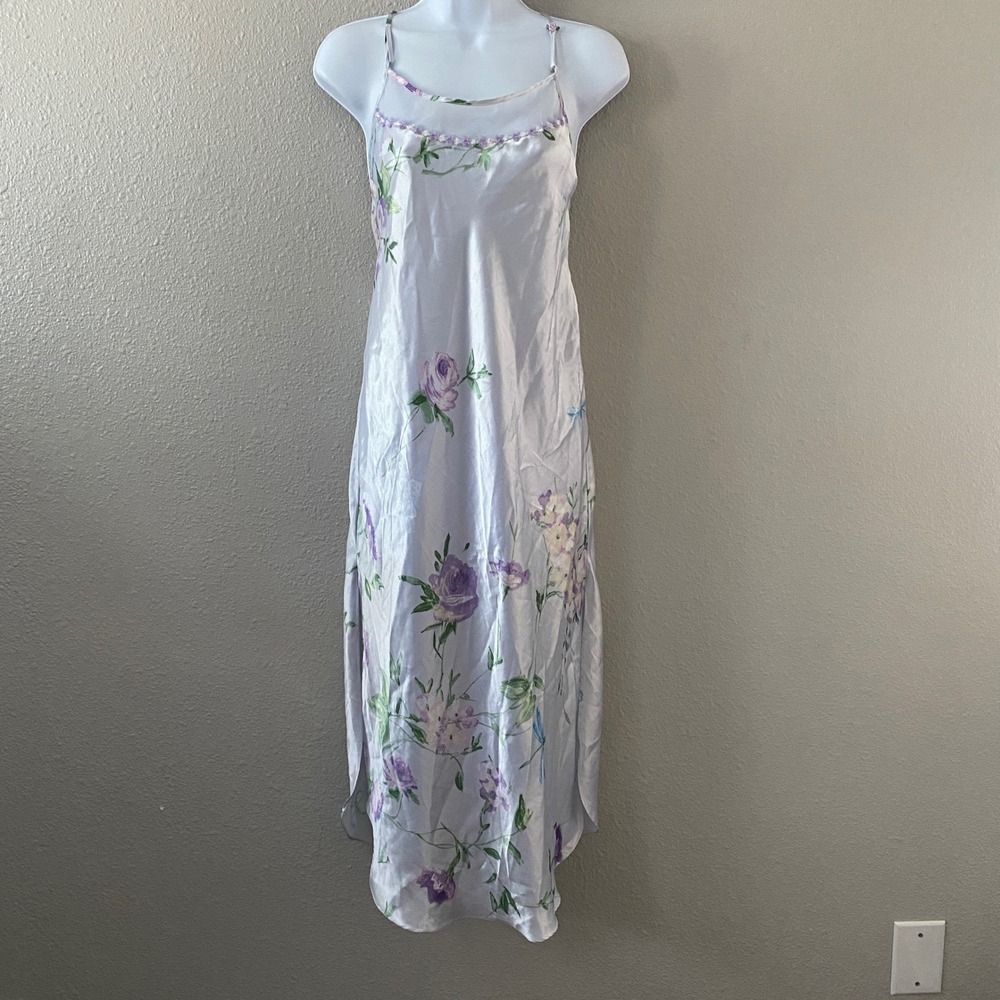 Y2K Fairy Maxi Slip Small 2000s Fairycore‎ Feminine Romantic Summer Casual Satin